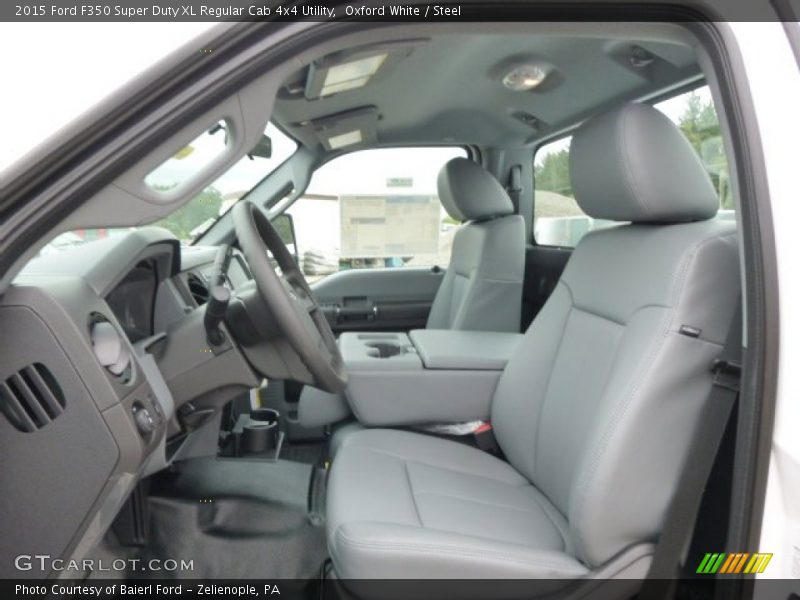 Oxford White / Steel 2015 Ford F350 Super Duty XL Regular Cab 4x4 Utility