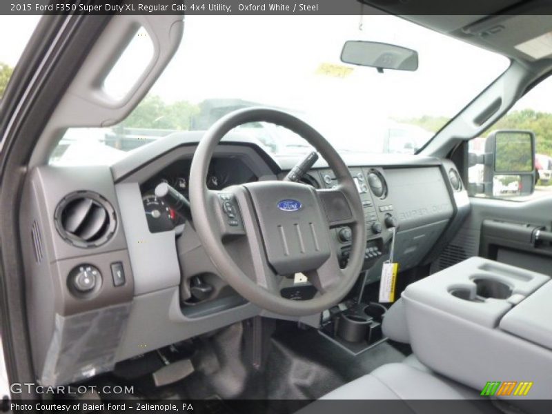 Oxford White / Steel 2015 Ford F350 Super Duty XL Regular Cab 4x4 Utility