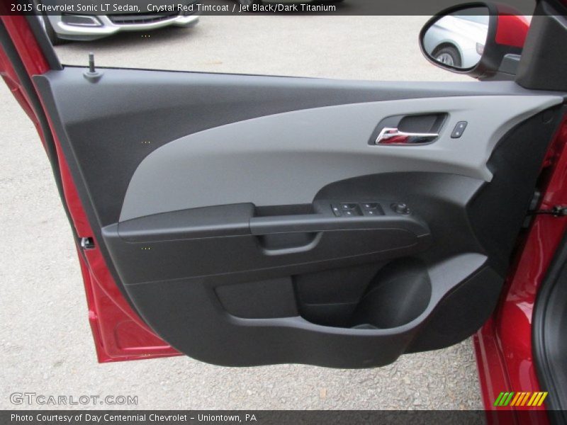 Crystal Red Tintcoat / Jet Black/Dark Titanium 2015 Chevrolet Sonic LT Sedan