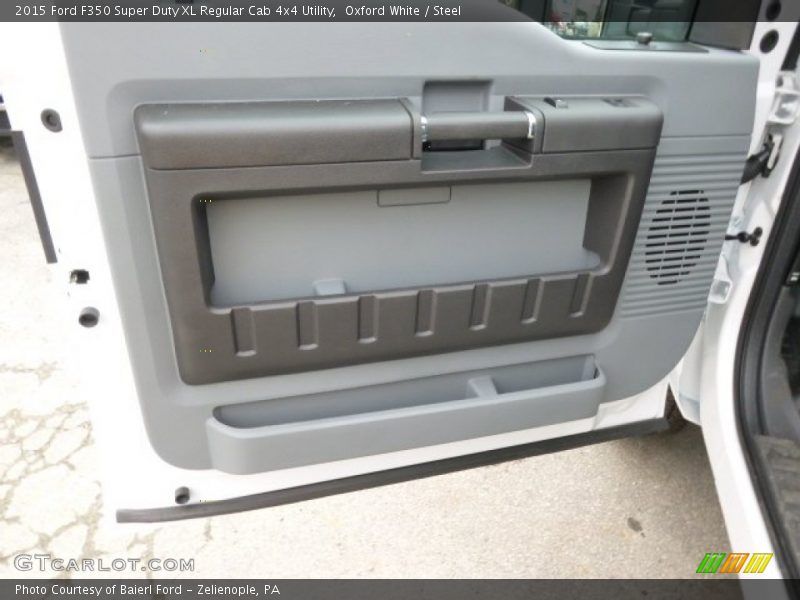 Oxford White / Steel 2015 Ford F350 Super Duty XL Regular Cab 4x4 Utility
