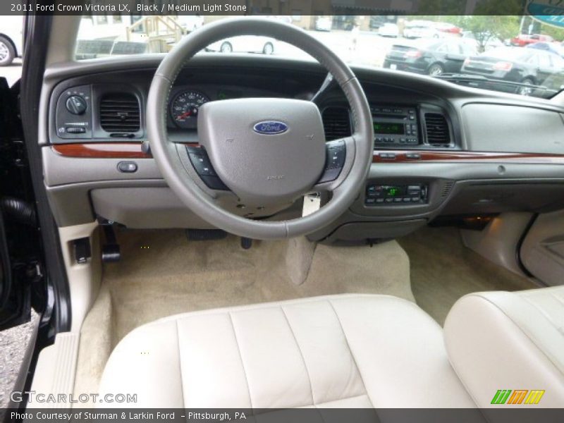 Black / Medium Light Stone 2011 Ford Crown Victoria LX