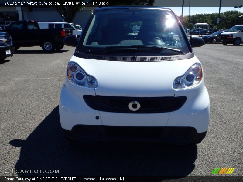 Crystal White / Plain Black 2013 Smart fortwo pure coupe