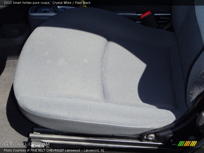 Crystal White / Plain Black 2013 Smart fortwo pure coupe
