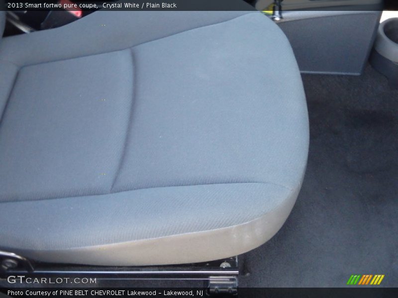 Crystal White / Plain Black 2013 Smart fortwo pure coupe