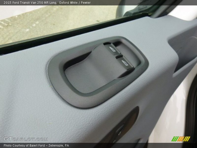 Oxford White / Pewter 2015 Ford Transit Van 250 MR Long