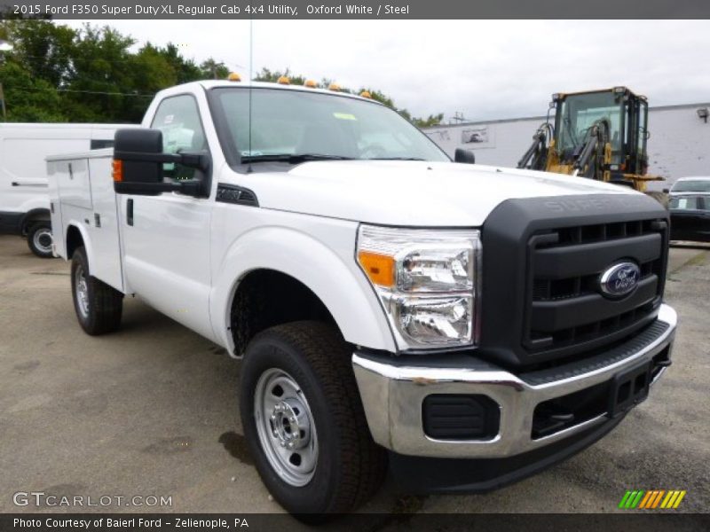 Oxford White / Steel 2015 Ford F350 Super Duty XL Regular Cab 4x4 Utility
