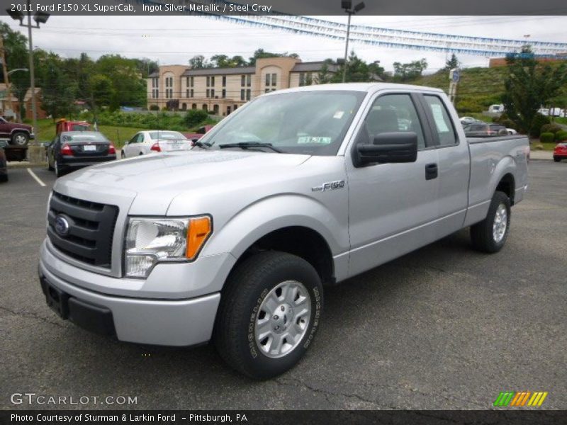 Ingot Silver Metallic / Steel Gray 2011 Ford F150 XL SuperCab