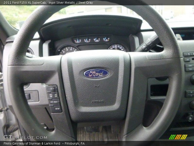 Ingot Silver Metallic / Steel Gray 2011 Ford F150 XL SuperCab