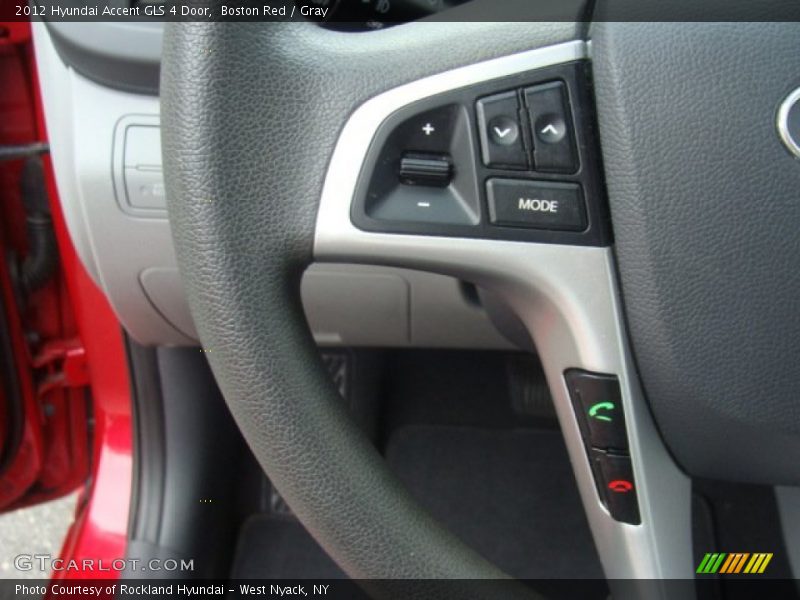 Boston Red / Gray 2012 Hyundai Accent GLS 4 Door