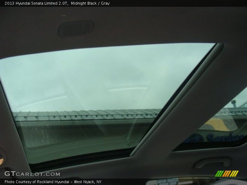 Midnight Black / Gray 2013 Hyundai Sonata Limited 2.0T