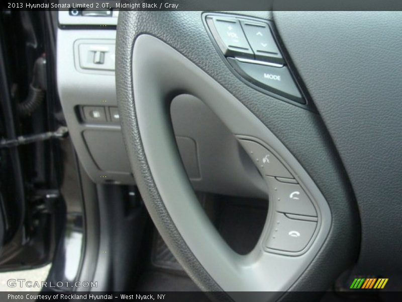 Midnight Black / Gray 2013 Hyundai Sonata Limited 2.0T