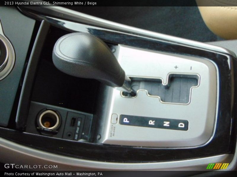 Shimmering White / Beige 2013 Hyundai Elantra GLS