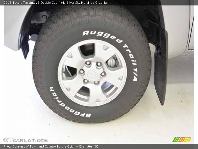 Silver Sky Metallic / Graphite 2015 Toyota Tacoma V6 Double Cab 4x4
