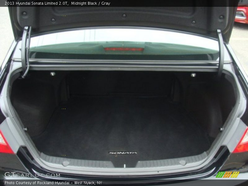 Midnight Black / Gray 2013 Hyundai Sonata Limited 2.0T