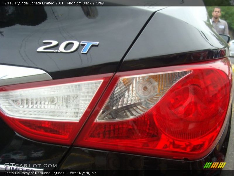 Midnight Black / Gray 2013 Hyundai Sonata Limited 2.0T