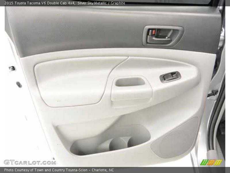 Silver Sky Metallic / Graphite 2015 Toyota Tacoma V6 Double Cab 4x4