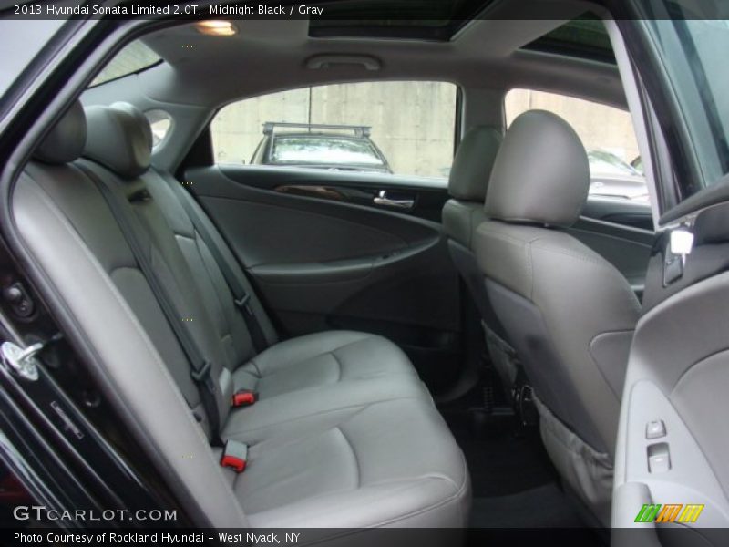 Midnight Black / Gray 2013 Hyundai Sonata Limited 2.0T