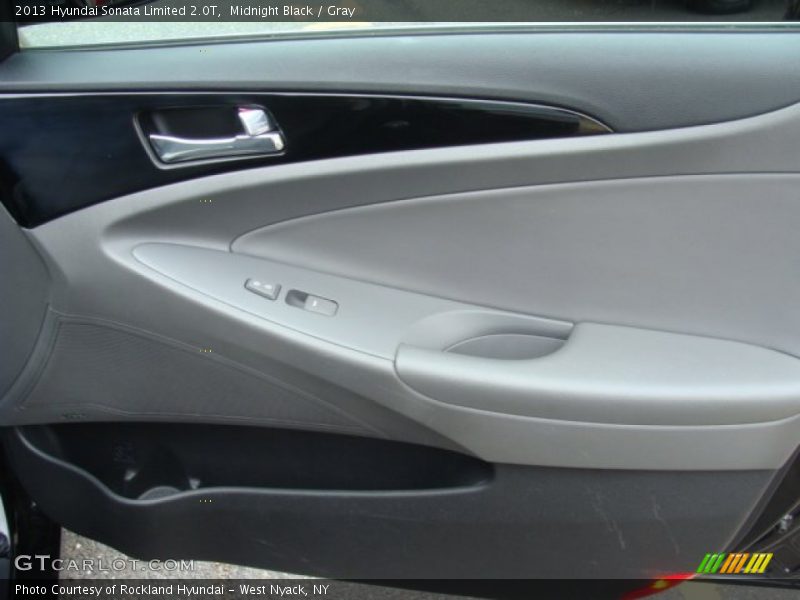 Midnight Black / Gray 2013 Hyundai Sonata Limited 2.0T