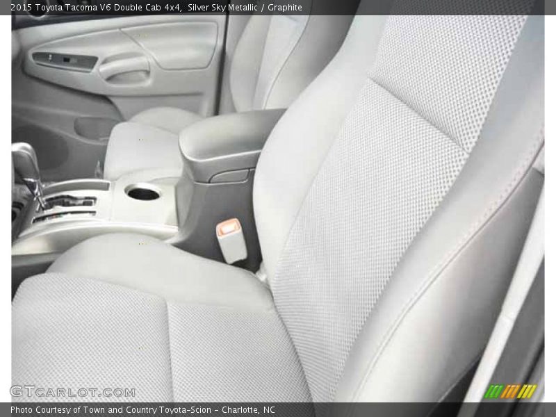 Silver Sky Metallic / Graphite 2015 Toyota Tacoma V6 Double Cab 4x4