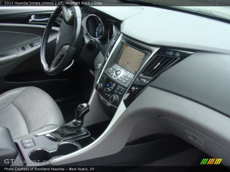 Midnight Black / Gray 2013 Hyundai Sonata Limited 2.0T