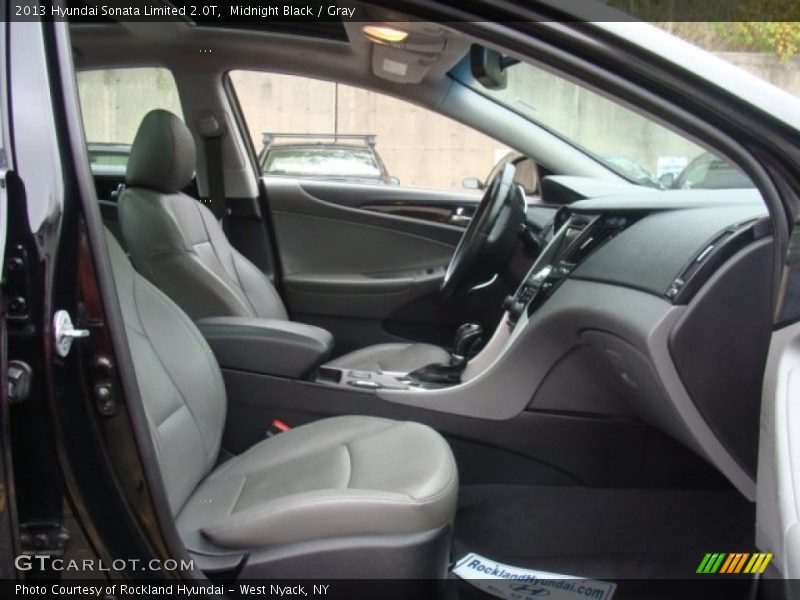 Midnight Black / Gray 2013 Hyundai Sonata Limited 2.0T