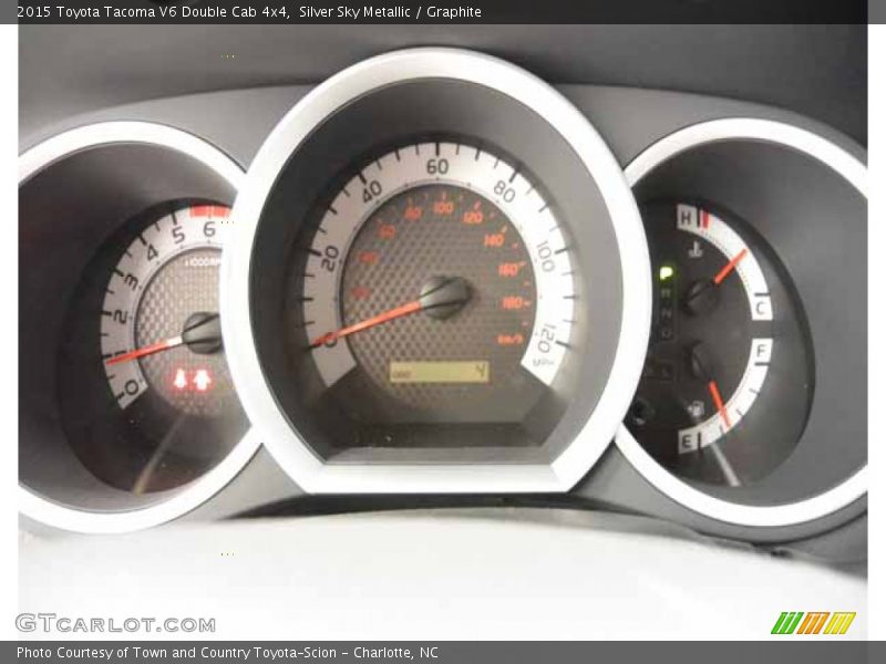 Silver Sky Metallic / Graphite 2015 Toyota Tacoma V6 Double Cab 4x4