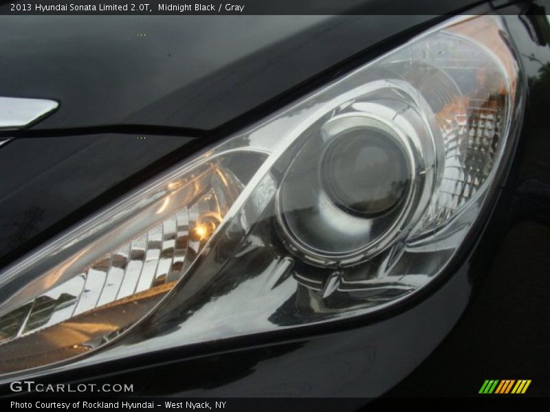 Midnight Black / Gray 2013 Hyundai Sonata Limited 2.0T