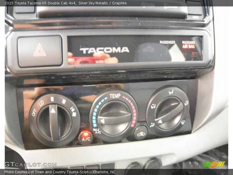 Silver Sky Metallic / Graphite 2015 Toyota Tacoma V6 Double Cab 4x4