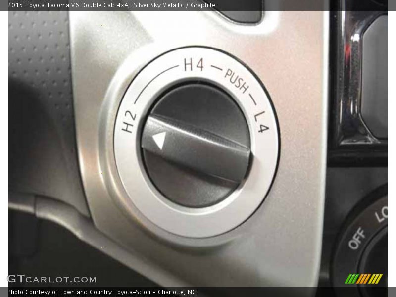 Silver Sky Metallic / Graphite 2015 Toyota Tacoma V6 Double Cab 4x4
