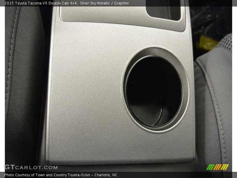 Silver Sky Metallic / Graphite 2015 Toyota Tacoma V6 Double Cab 4x4