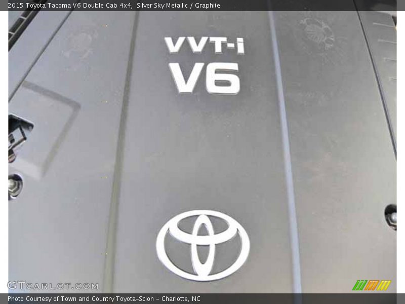 Silver Sky Metallic / Graphite 2015 Toyota Tacoma V6 Double Cab 4x4