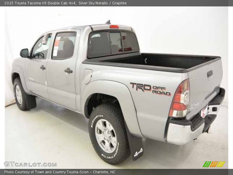 Silver Sky Metallic / Graphite 2015 Toyota Tacoma V6 Double Cab 4x4