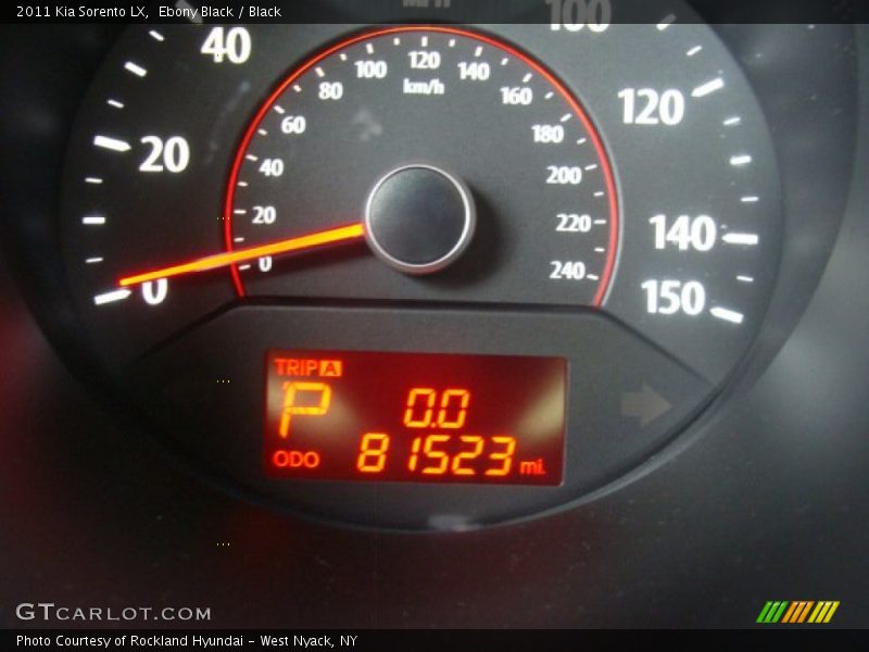 Ebony Black / Black 2011 Kia Sorento LX