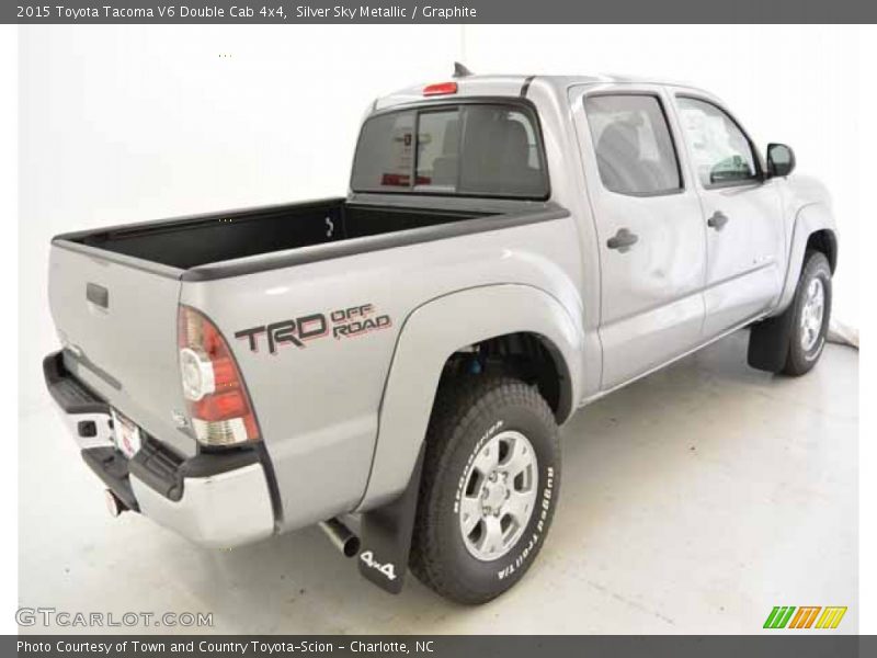 Silver Sky Metallic / Graphite 2015 Toyota Tacoma V6 Double Cab 4x4