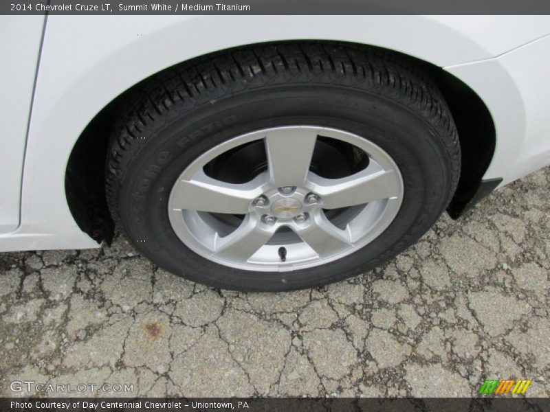 Summit White / Medium Titanium 2014 Chevrolet Cruze LT