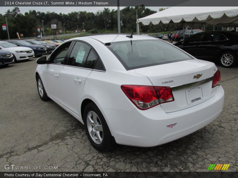 Summit White / Medium Titanium 2014 Chevrolet Cruze LT