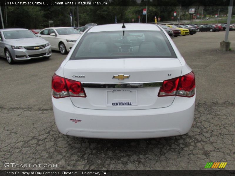 Summit White / Medium Titanium 2014 Chevrolet Cruze LT