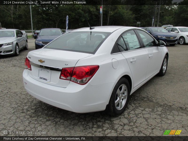 Summit White / Medium Titanium 2014 Chevrolet Cruze LT
