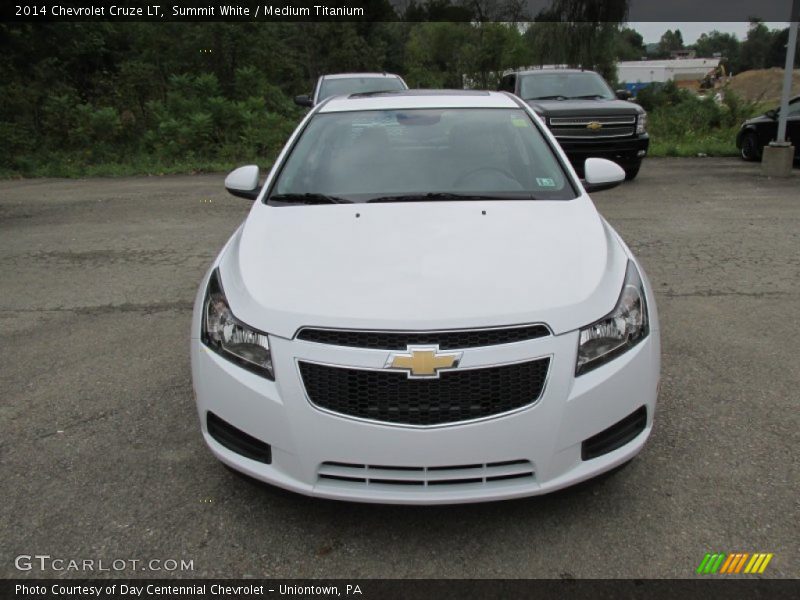 Summit White / Medium Titanium 2014 Chevrolet Cruze LT