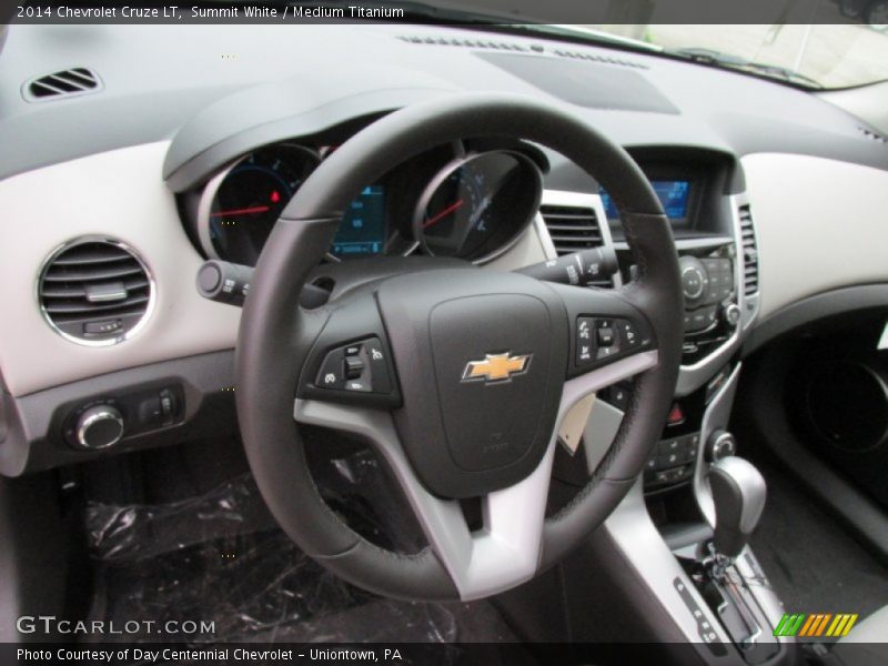 Summit White / Medium Titanium 2014 Chevrolet Cruze LT