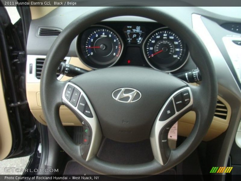 Black / Beige 2011 Hyundai Elantra GLS