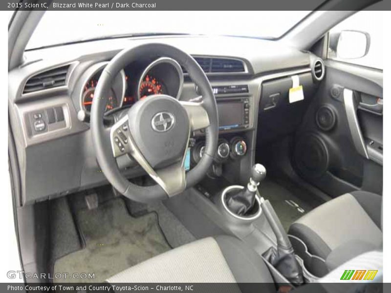 Blizzard White Pearl / Dark Charcoal 2015 Scion tC