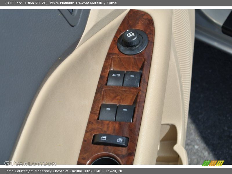 White Platinum Tri-coat Metallic / Camel 2010 Ford Fusion SEL V6