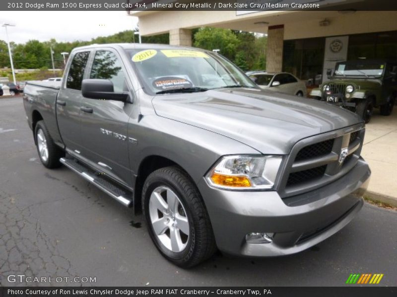 Mineral Gray Metallic / Dark Slate Gray/Medium Graystone 2012 Dodge Ram 1500 Express Quad Cab 4x4