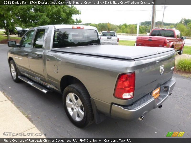 Mineral Gray Metallic / Dark Slate Gray/Medium Graystone 2012 Dodge Ram 1500 Express Quad Cab 4x4