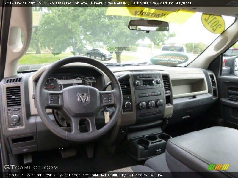 Mineral Gray Metallic / Dark Slate Gray/Medium Graystone 2012 Dodge Ram 1500 Express Quad Cab 4x4