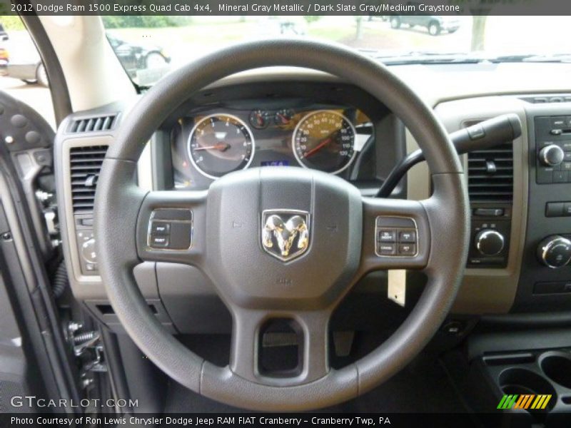 Mineral Gray Metallic / Dark Slate Gray/Medium Graystone 2012 Dodge Ram 1500 Express Quad Cab 4x4
