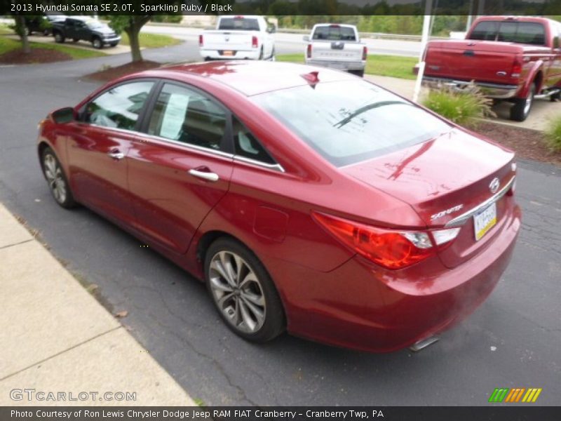 Sparkling Ruby / Black 2013 Hyundai Sonata SE 2.0T