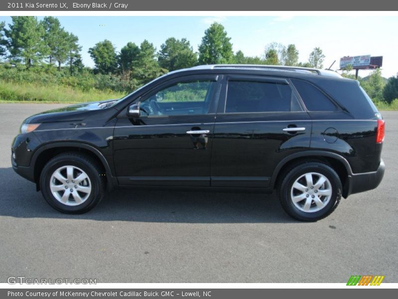 Ebony Black / Gray 2011 Kia Sorento LX