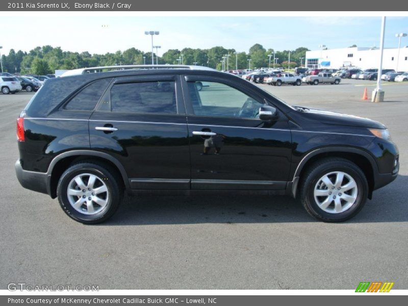 Ebony Black / Gray 2011 Kia Sorento LX